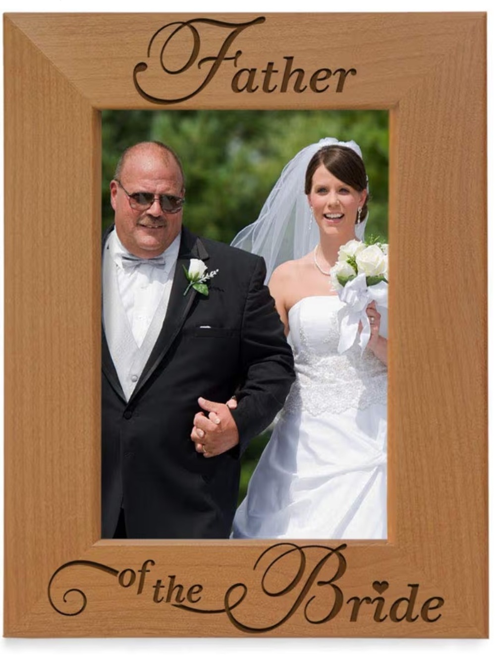 Father of the Bride Wedding Wood Photo Frame